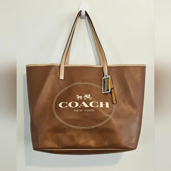 Coach Brown Leather Market Metro Tote - Picture 2 of 12